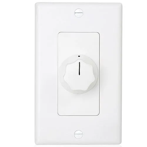 AtlasIED AT35D Deluxe Decora Plate Mounted 35W Attenuator, 3dB Steps