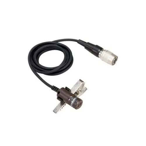 Audio-Technica AT829CW Cardioid Condenser Lavalier Microphone, 55" (1.4m) Permanently Attached Cable