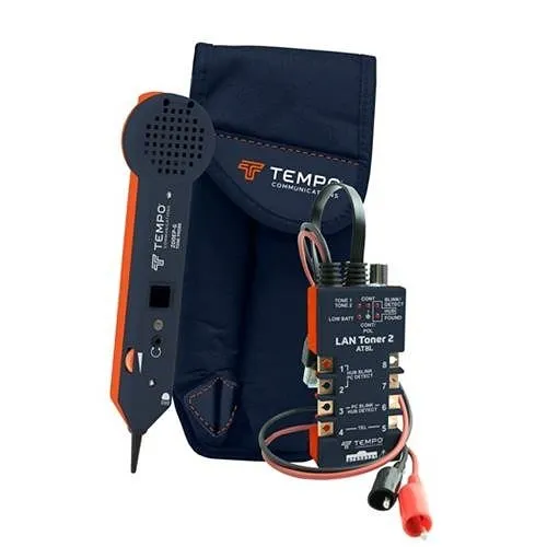 Tempo AT8LK LAN Toner Kit, (1) AT8L Tone Generator, (1) 200EP Tone Probe and (1) 700C Carrying Case