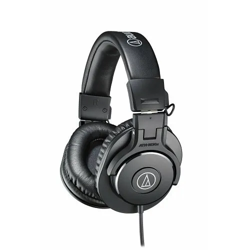 Audio-Technica ATH-M30X Professional Studio Monitor Headphones, Over-Ear, Wired
