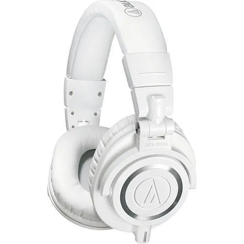 Audio-Technica ATH-M50xWH Professional Monitor Headphones, Closed-Back Dynamic