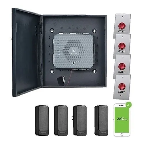 ZKTeco ATLAS460-BLUETOOTH KIT One, and Door Touchless Access Control Kits