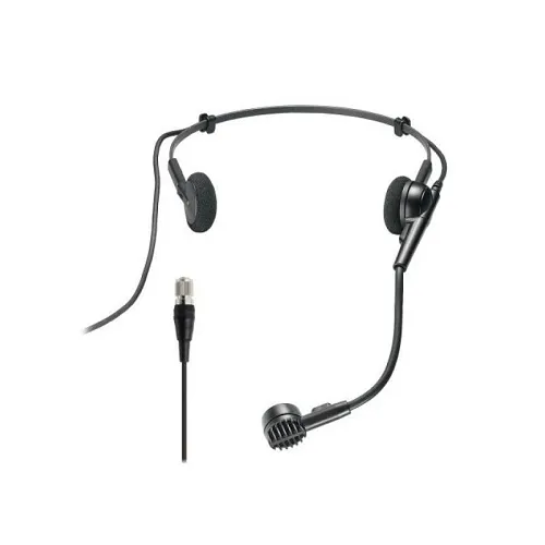 Audio-Technica ATM75CH Cardioid Headworn Microphone for Audio-Technica cH-Style Body-Pack Wireless Transmitters, 55" (1.4m) Permanently Attached Miniature Cable with Screw-Down 4-Pin Connector