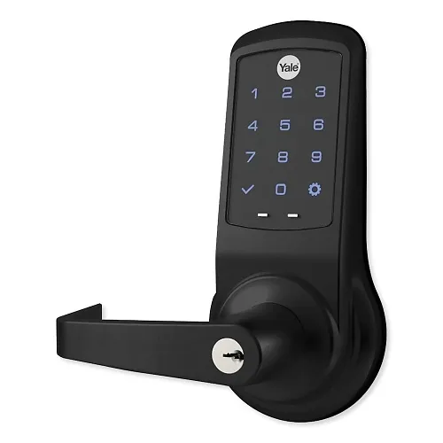 Yale AU FBB628N-ZW3-RH-BSP NexTouch Series Touchscreen Cylindrical Lock, Black Suede
