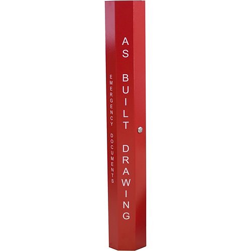 SAE SSU00625 ACE-12 DSB Drawing Storage Document Box, 5.5"W 37"H 4.3"D, Red