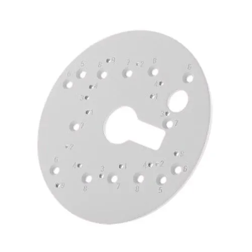 IDIS AV-EBAR-W Round Electrical Box Adapter Plate for SurroundVideo Omni SX and Contera Series Cameras, White