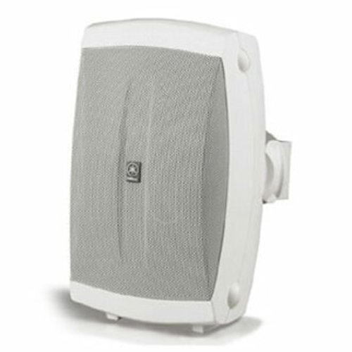 Yamaha NS-AW150W 2-Way All Weather Wall-Mountable Bookshelf Speaker, Pair, White
