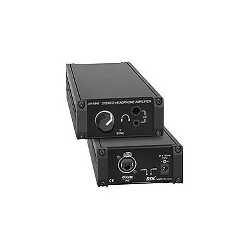 RDL AV-NH1 Network to Stereo Headphone Amplifier with Front-Panel Output Level Control