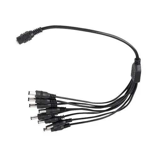 AVYCON AVA-PIGTAIL-1IN8OUT DC Male Pigtail with 1 In / 8 Out