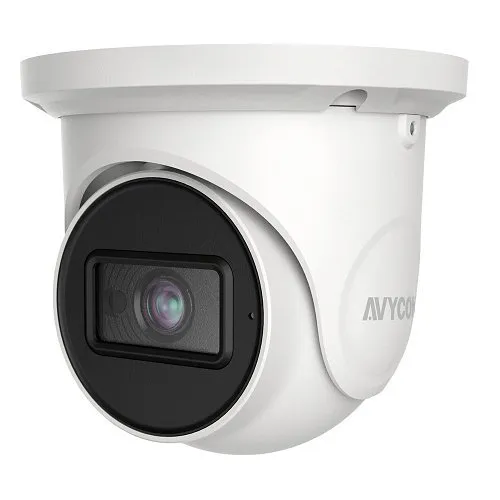 AVYCON AVC-ELN41FT/2.8 Diversity Series 4MP H.265 Waterproof IR Turret IP Camera, 2.8mm Fixed Lens, White