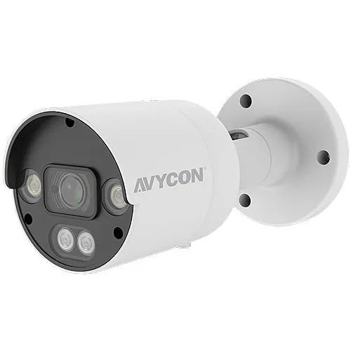 AVYCON AVC-NCB51F28 InfiniteColor 5MP H.265 Fixed Bullet Camera, 2.8mm Lens, White