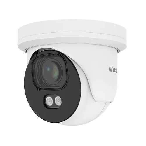 AVYCON AVC-NCE81M Diversity Series InfiniteColor 8MP H.265 IR Turret IP Camera, 2.8-12mm Lens, White