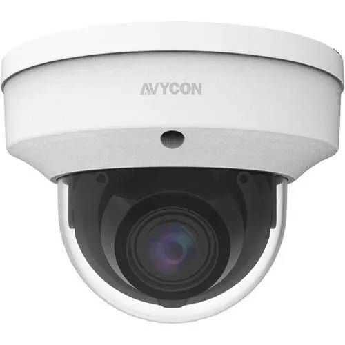 AVYCON AVC-NLV51M 5MP H.265 Vandal Dome IP Camera, 2.7-13.5mm Lens, NDAA Compliant, White