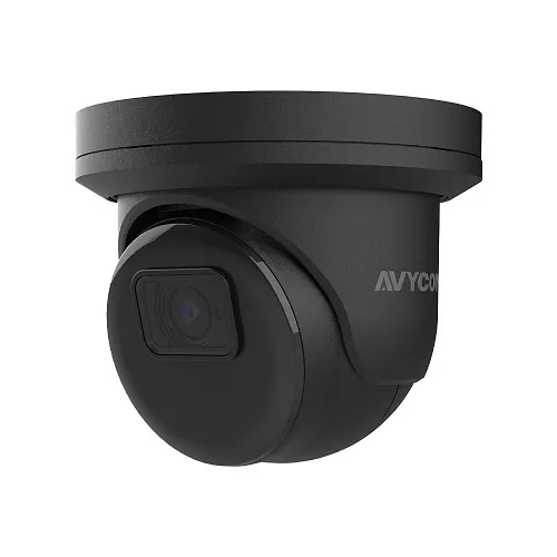 AVYCON AVC-NPE81F28-B EVO Series 8MP H.265+ Turret Eyeball IP Camera with 2.8 mm Fixed Lens, Black