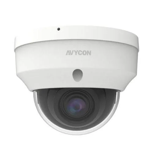 AVYCON AVC-NPV51F28 5MP IR Vandal Dome IP Camera, 2.8mm Fixed Lens, White