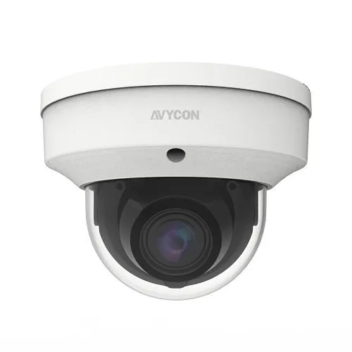 AVYCON AVC-NPV51M Diversity Series 5MP H.265 Vandal IR Dome IP Camera, 2.7-13.5mm Motorized Lens, White
