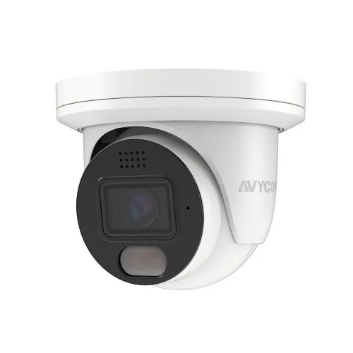 AVYCON AVC-NUE41F28 4MP Turret Network Camera with Built-In MIC, 2.8mm Fixed Lens, IP67, White