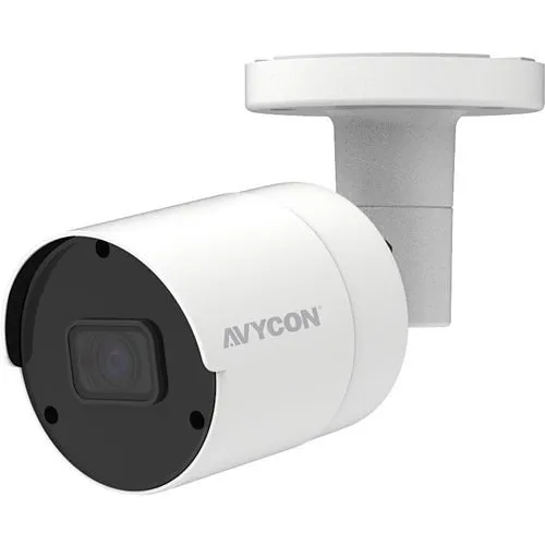 AVYCON AVC-TB21F28 1080p HD-TVI/CVI/AHD Analog Outdoor IR Bullet Camera, 2.8mm Lens, White