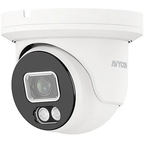AVYCON AVC-TCE51F28 InfiniteColor 5MP IR Turret Camera, 2.8mm Fixed Lens, NDAA Compliant, White (Replaces AVC-ETM91FT-W)
