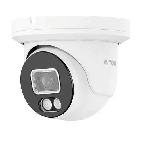 AVYCON AVC-TCE81F28 InfiniteColor 8MP IR HD-TVI Turret Camera, 2.8mm Fixed Lens, White