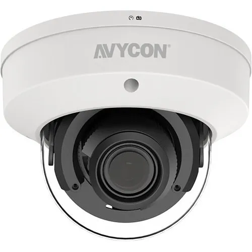 AVYCON AVC-TV52M 5MP 4-in-1 HD-TVI/CVI/AHD/Analog Outdoor IR Vandal Dome Camera, 2.7-13.5mm Lens, White