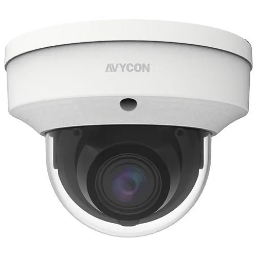 AVYCON AVC-TV82M 8MP HD-TVI Outdoor IR Vandal Dome Camera, 2.7-13.5mm Lens, White