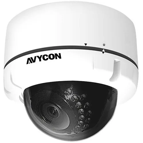 AVYCON AVC-VA91MLT 2.4MP Vandal Dome Camera with 2.8-12mm Varifocal Lens, White