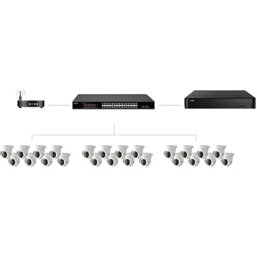 Avycon AVN-S24-2P24W400G-SP 24 Port 400w Gigabit PoE Switch