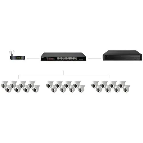 Avycon AVN-S24-2P24W400G 24 Port 400w Gigabit PoE Switch