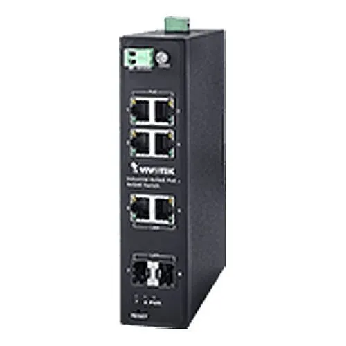VIVOTEK AW-IHT-0800 Industrial Unmanaged 4xGE PoE 2xGE UTP +2xGE SFP Switch