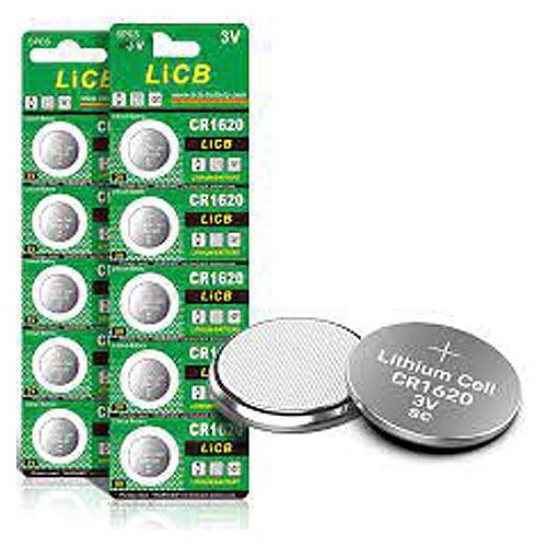 Nascom ION-CR1620-10 Panasonic Lithium Battery CR1620, 10-pack