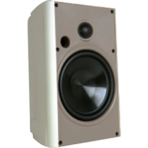 PROFICIENT AW400WHT Outdoor Speaker with 4" Polypropylene Woofer and 3/4" Supernil Soft-Dome Tweeter, Pair, White