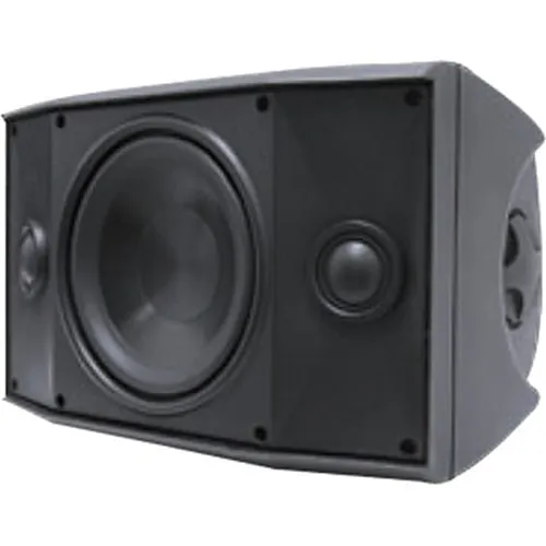 PROFICIENT AW500TTBLK Indoor/Outdoor Single-Point Stereo Speaker with 5-1/4" Woofer and Two 1" Tweeters, Black