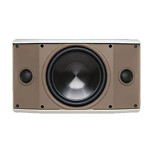 Proficient AW500TTWHT Indoor/Outdoor Single-Point Stereo Speaker with 5-1/4" Woofer and 1" Tweeters, White