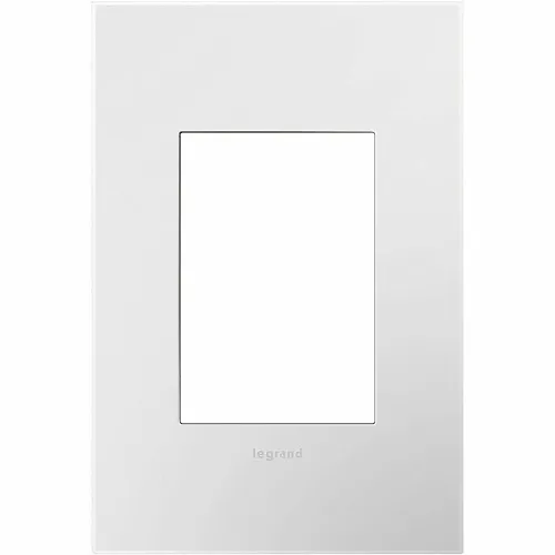 Pass & Seymour AWP1G3WH4 1-Gang-Plus Screwless Wall Plate with Microban, Gloss White