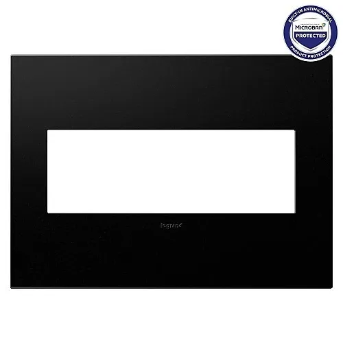 Pass & Seymour AWP3G-GR4 3-Gang Wall Plate, Graphite