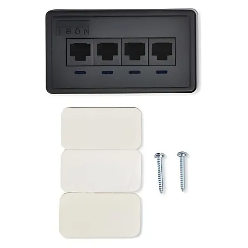 Belden AX100384 BIX DVO Workstation Outlet Box, Surface Mount, White