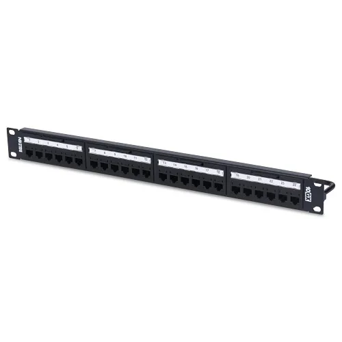 Belden AX101456 FLEX Patch Panel, 24 Ports, 1U, Black