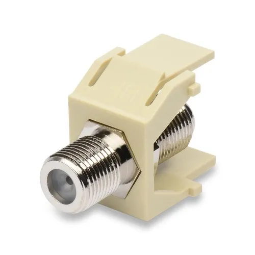 Belden AX102904 KeyConnect Video F-Coax Module, Recessed, Electric White