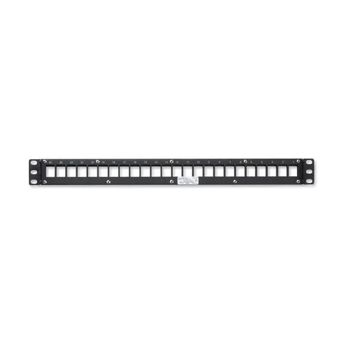 Belden Ax103114 KeyConnect 24-Port Flat Patch Panel, 1U RMS, Black