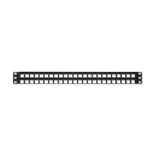 Belden AX103121 KeyConnect 48-Port Flat Patch Panel, 1U RMS, Black
