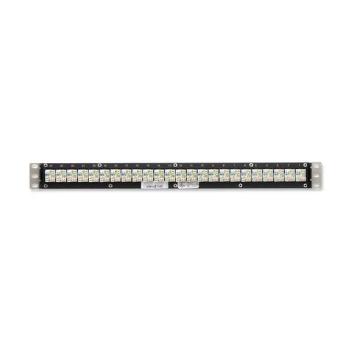 Belden AX103254 10GX KeyConnect 24-Port Patch Panel, 1U RMS, Titanium