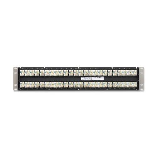 Belden AX103256 10GX KeyConnect 48-Port Patch Panel, 2U RMS, Titanium