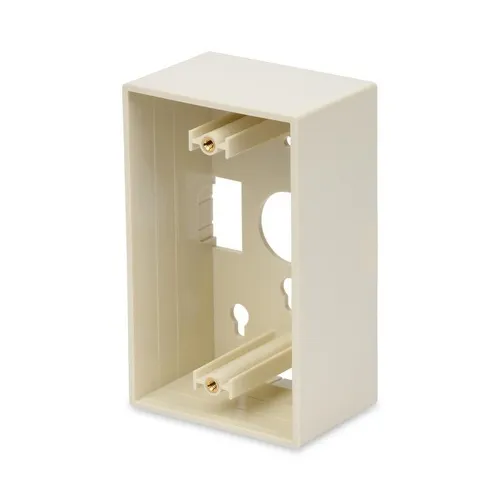 Belden AX104127 KeyConnect Single-Gang Surface Adapter Box, Almond