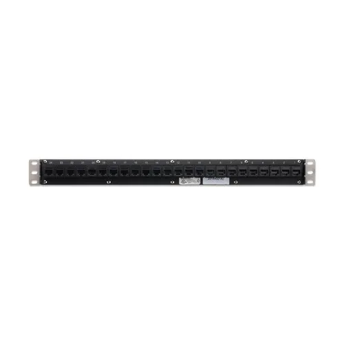 Belden AX104141 24-Port 10GX KeyConnect Coupler Patch Panel, 1U RS, Titanium