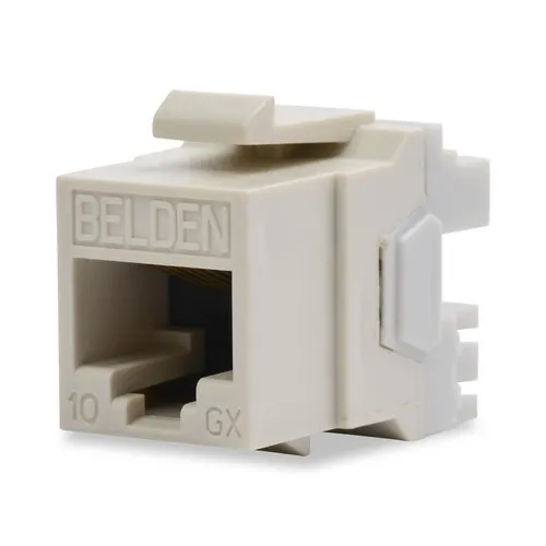 Belden AX104156 KeyConnect 10GX CAT6A RJ45 Modular Jack, T568A/B, Single Pack, Blue