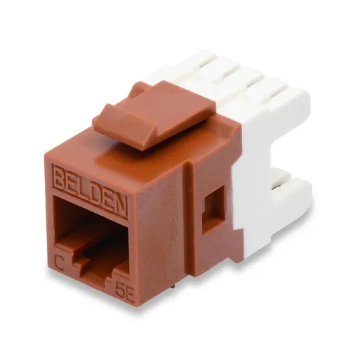 Belden AX104186 CAT5e Modular Jack, RJ45, KeyConnect Style, Blue