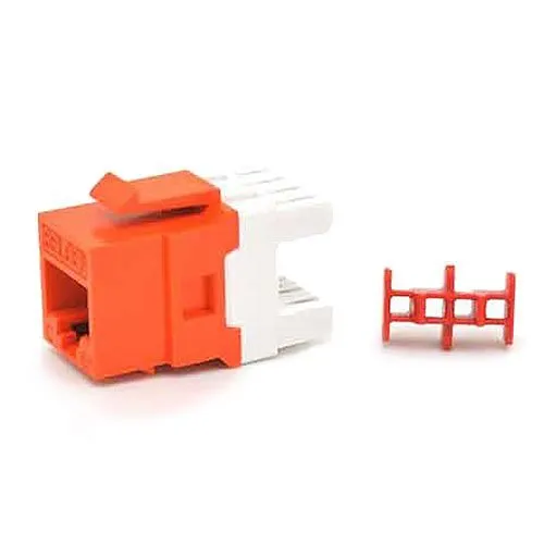 Belden AX104189 CAT6 Plus Modular Jack, RJ45, KeyConnect Style, Single Pack, Orange