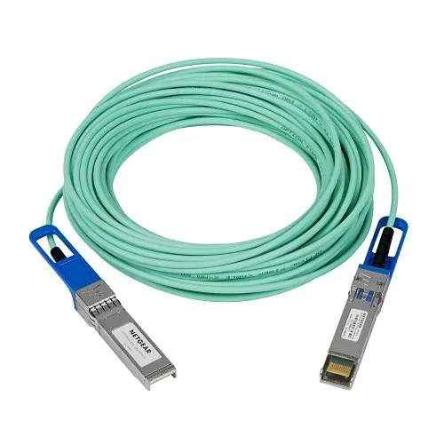 Netgear AXC7615-10000S Active Optical SFP+ Direct Attach Cable, 15m (49.2 ft), Green