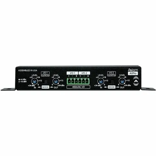 QSC AXPIO 2-Channel Audio Expansion Module, 24V DC, 100 mA